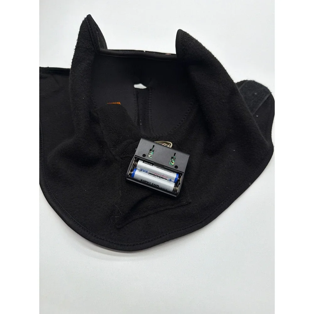 Sound‎ Activated LED Light Up Owl Mask Fleece Balaclava Rave Festival Black AAA